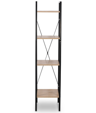 Industriële Stellingkast – 4-Lagen – Metalen Frame met Houten Planken