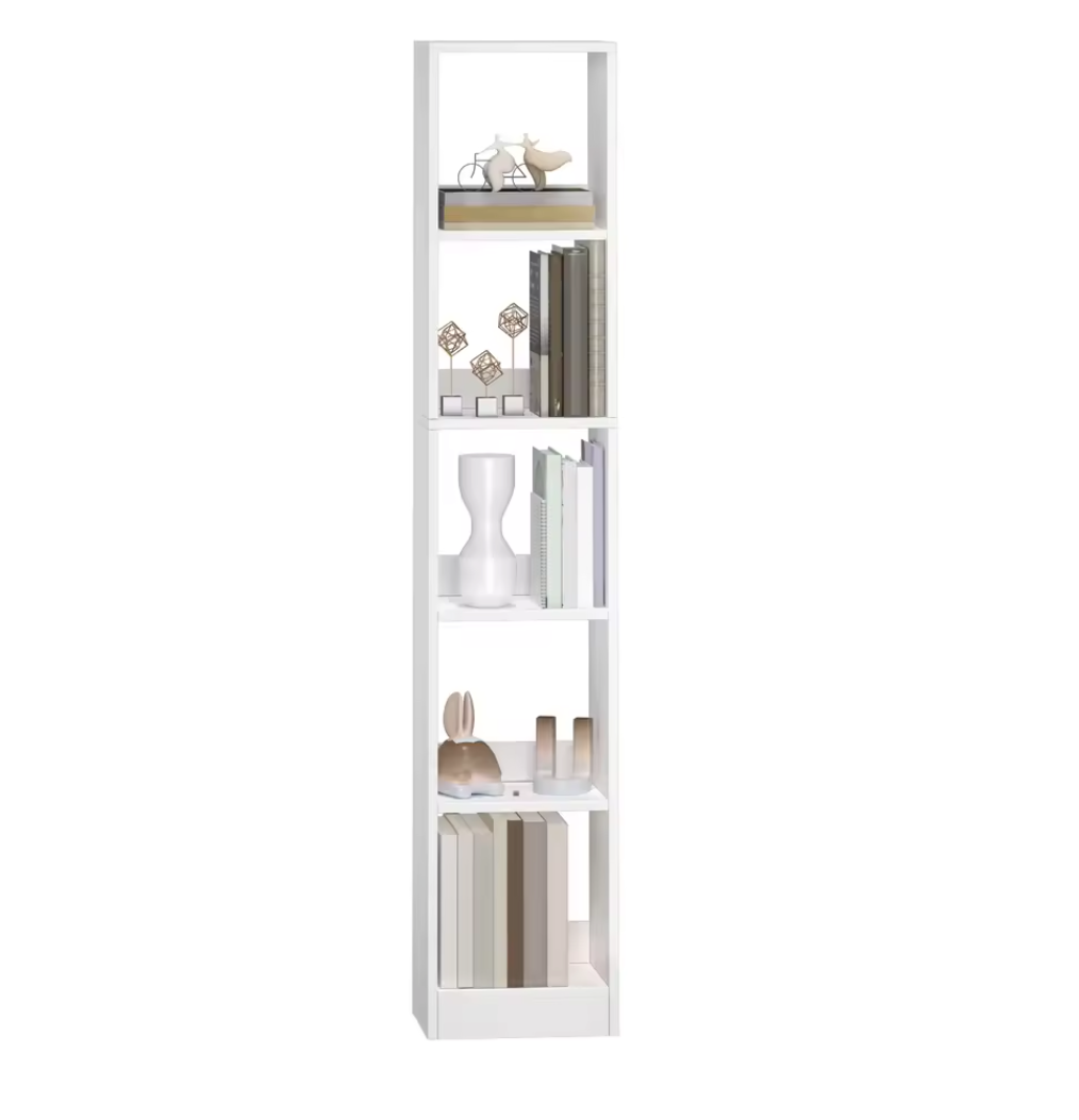 Witte Stellingkast – Moderne Kubusplank met 5 Niveaus – Wit