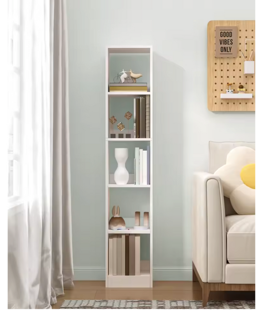 Witte Stellingkast – Moderne Kubusplank met 5 Niveaus – Wit