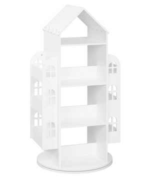 Kinderkast – Roterende Boekenkast – Massief Hout – Wit