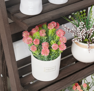 Opvouwbare 4-laags Ladderplank – Houten Boekenkast – Plantenrek