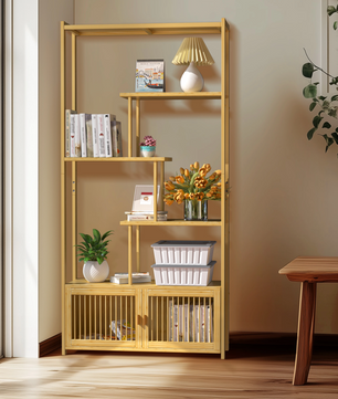 Bamboe Stellingkast – 6-Lagen Boekenplank – 85,5x28x176 cm