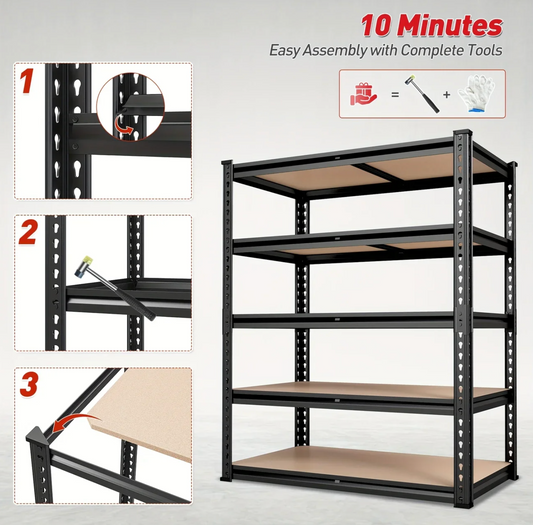 Stellingkast – Zwaar Uitgevoerd Garage Rek – Draagvermogen 875 kg