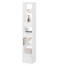Boekenkast – Smalle Hoge Stellingkast – Wit of Licht Eiken – 33x181x24 cm