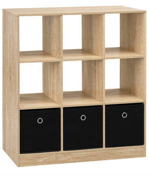 Stellingkast – Kubus Boekenkast – Licht Eiken/Wit