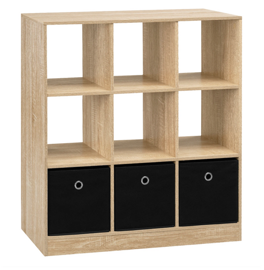 Stellingkast – Kubus Boekenkast – Licht Eiken/Wit