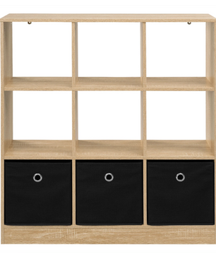 Stellingkast – Kubus Boekenkast – Licht Eiken/Wit