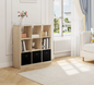 Stellingkast – Kubus Boekenkast – Licht Eiken/Wit