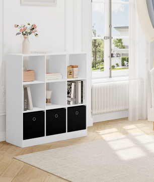 Stellingkast – Kubus Boekenkast – Licht Eiken/Wit