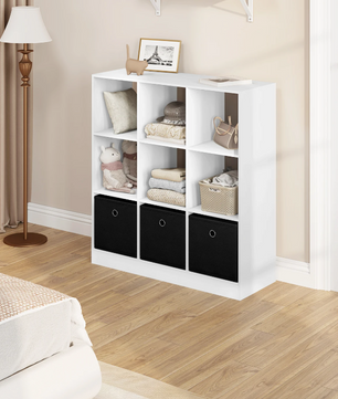 Stellingkast – Kubus Boekenkast – Licht Eiken/Wit