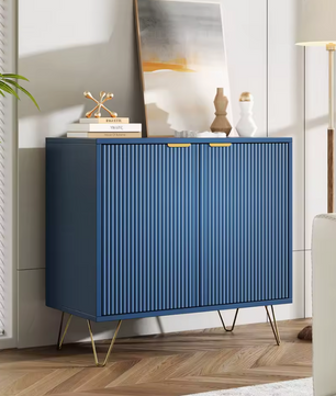Moderne Scandinavische Dressoirkast – Marineblauw – 80×40×78cm