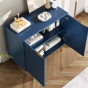 Moderne Scandinavische Dressoirkast – Marineblauw – 80×40×78cm