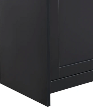 Grijs en Zwart Dressoir met Houtnerf – 160 cm – 4 Deuren en 3 Laden – Landelijke Stijl