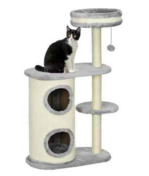Sedia Krabpaal – Klimboom met Krabvat – Grijs en licht beige