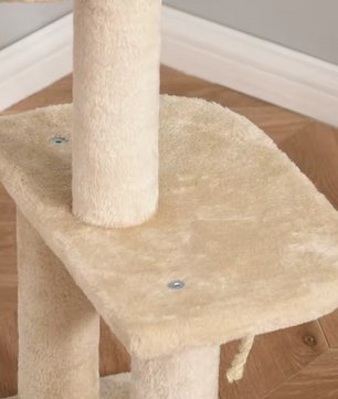 Kattenmeubel met Groot Bolhuis – Krabboom met Sisalpalen, Speelbal en Touw