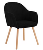 Moderne Eetkamerstoel met Armleuningen – Gestoffeerde Corduroy Keukenstoel – Scandinavisch Design – Comfortabele Rugleuning – Meerdere Kleuren