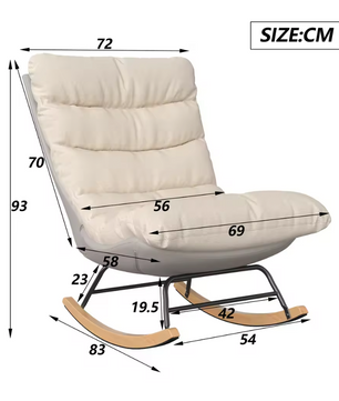 Japandi Luxe Cloud Fauteuil – Modern Design – Comfortabele Zitting – Crème en Grijs