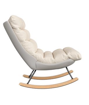 Japandi Luxe Cloud Fauteuil – Modern Design – Comfortabele Zitting – Crème en Grijs