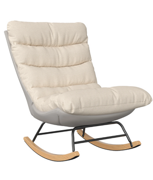 Japandi Luxe Cloud Fauteuil – Modern Design – Comfortabele Zitting – Crème en Grijs