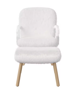 Schommelstoel met Voetenbank – Gewatteerd Kasjmier & Houten Frame – Comfortabel voor Woonkamer, Babyverzorging of Leeshoek