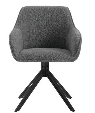 Set van 2 Draaibare Eetkamerstoelen – Corduroy & Boucléstof, Ergonomisch Comfort met Armleuningen