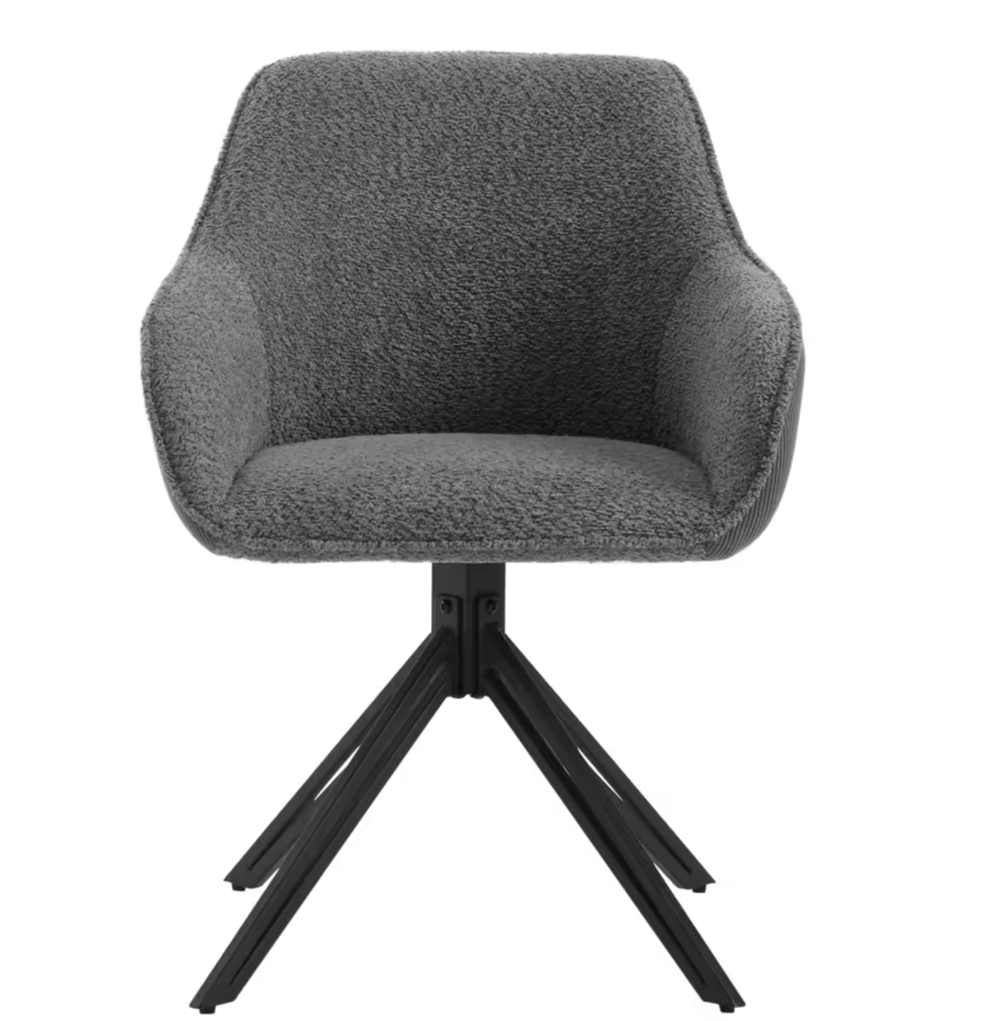 Set van 2 Draaibare Eetkamerstoelen – Corduroy & Boucléstof, Ergonomisch Comfort met Armleuningen