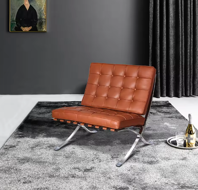 Nordic Stijl Klapbank Stoel – Moderne Vrijetijdsstijl voor Woonkamer of Kantoor