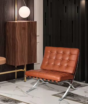 Nordic Stijl Klapbank Stoel – Moderne Vrijetijdsstijl voor Woonkamer of Kantoor