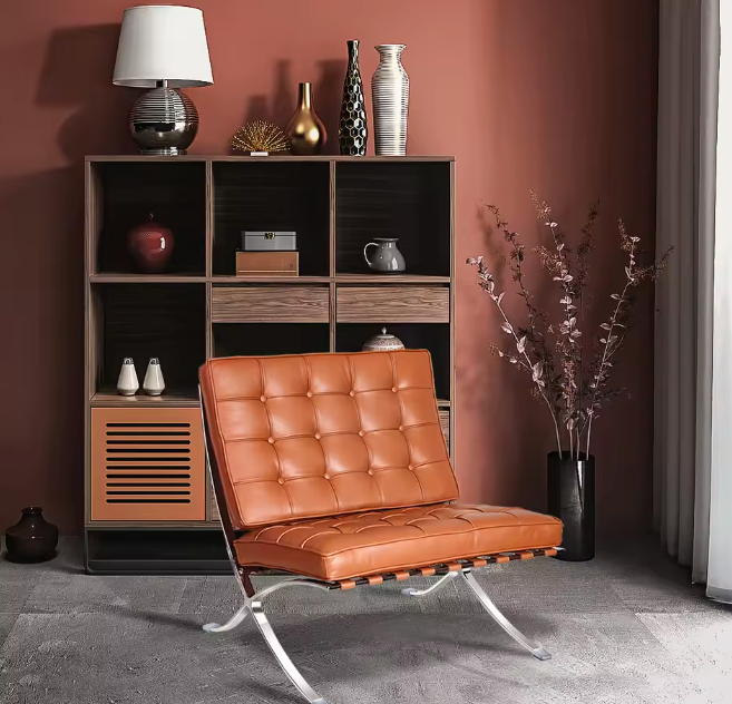 Nordic Stijl Klapbank Stoel – Moderne Vrijetijdsstijl voor Woonkamer of Kantoor