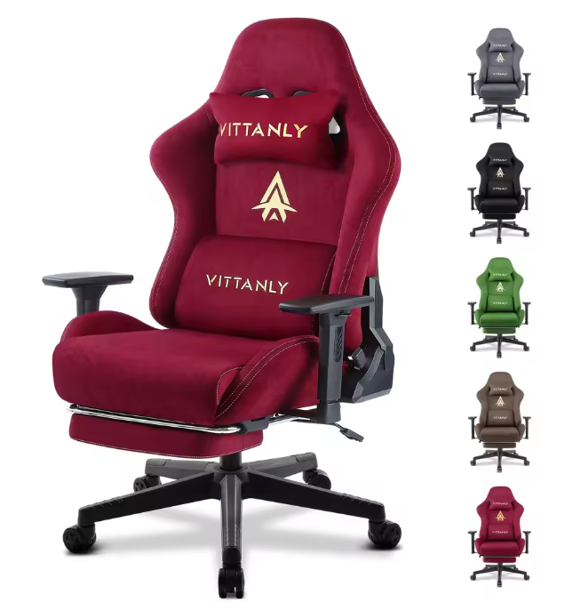 Verstelbare Stoffen Barkruk – Draaibaar met Rugleuning & Voetsteun, Modern en Comfortabel