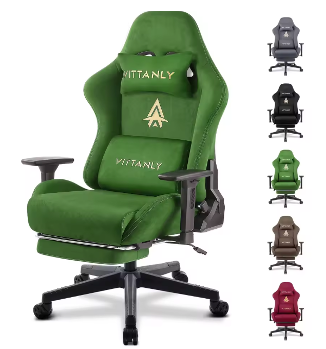 Verstelbare Stoffen Barkruk – Draaibaar met Rugleuning & Voetsteun, Modern en Comfortabel