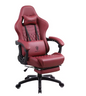 Gaming- en Bureaustoel – Vintage PU Leer – Verstelbaar – Met Voetsteun