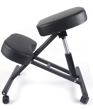 Verstelbare Ergonomische Kniestoel – Zwart – Met Wielen & Pneumatische Hoogteverstelling