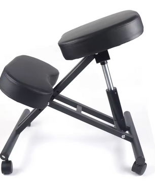 Ergonomische Kniestoel – Verstelbaar – Met 80 mm Kussens – Zwart