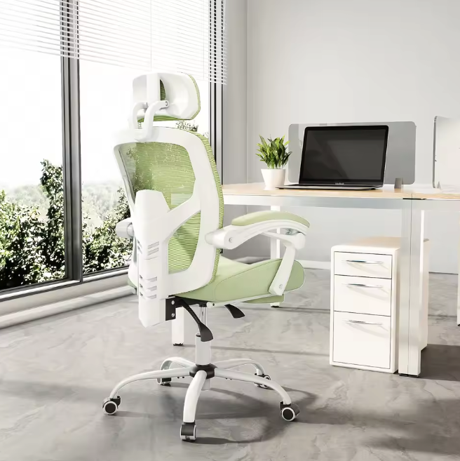 Ergonomische Draaistoel – Ligfunctie – Mesh Rug – Lendensteun & Voetsteun