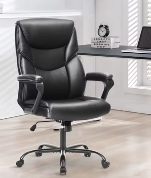 Ergonomische Gamingstoel – PU-Leder met Armleuningen, Lendensteun & Draaibare Wielen, Comfort voor Werk of Spel