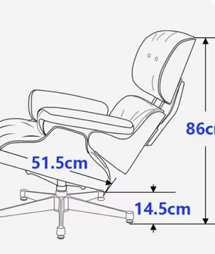 XL Klassieke Lounge Fauteuil – Walnoothout & Toplaag Koeienhuid, Luxe en Comfortabel