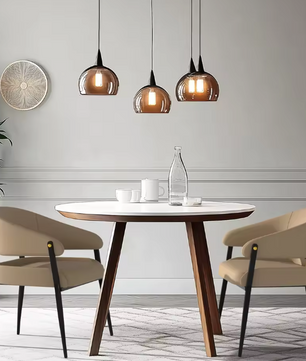 Set van 2 Luxe Eetkamerstoelen – Microvezel Leer – Gewatteerd