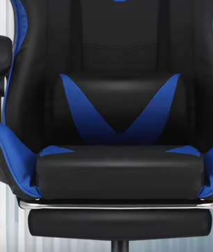 Massage Gamingstoel met Voetsteun – Verstelbaar, Ergonomisch & Draaibaar, Inclusief Lendenmassage en Hoofdsteun