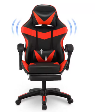 Massage Gamingstoel – Verstelbare Draaistoel met Voetsteun & Lendensteun, Ergonomisch en Comfortabel
