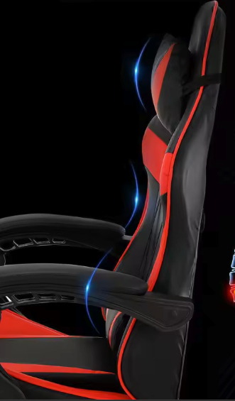 Massage Gamingstoel – Verstelbare Draaistoel met Voetsteun & Lendensteun, Ergonomisch en Comfortabel