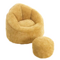 Zitzak Fauteuil met Voetsteun – Comfortabel & Gestoffeerd Design