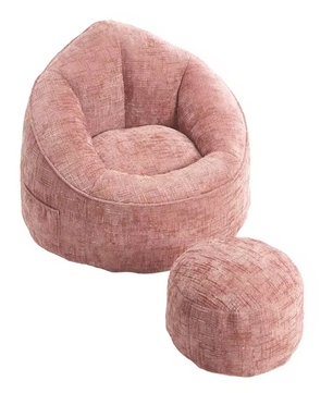 Zitzak Fauteuil met Voetsteun – Comfortabel & Gestoffeerd Design