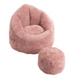 Zitzak Fauteuil met Voetsteun – Comfortabel & Gestoffeerd Design