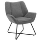 Linnen Loungestoel Donkergrijs of Beige – Ergonomisch Design – Metalen Frame