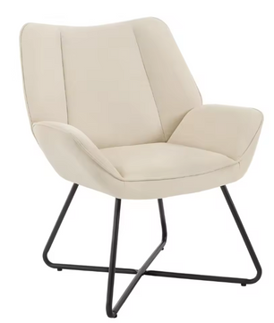 Linnen Loungestoel Donkergrijs of Beige – Ergonomisch Design – Metalen Frame