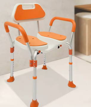Douchestoel met Armleuningen – Verstelbaar, Antislip en Comfortabel