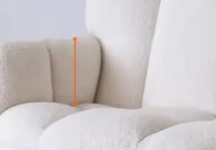 Schommelstoel Ivoor Wit Fluffy – Ergonomisch & Comfortabel
