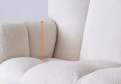 Schommelstoel Ivoor Wit Fluffy – Ergonomisch & Comfortabel