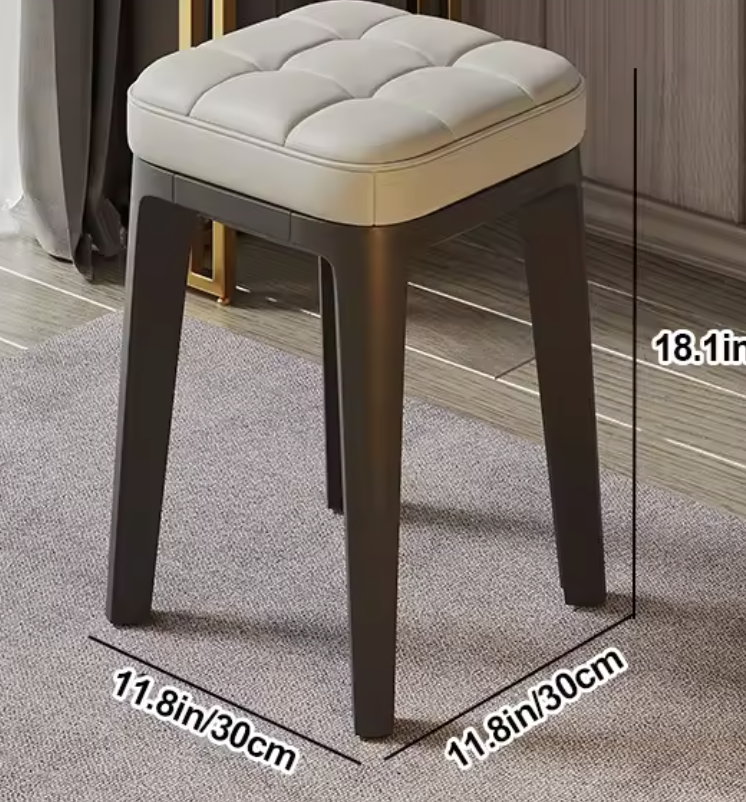 Set van 2 Gestoffeerde Kunstleren Barkrukken – Voor Keukeneiland of Bar – Compact en Comfortabel – Grijs, Oranje of Donker Wit